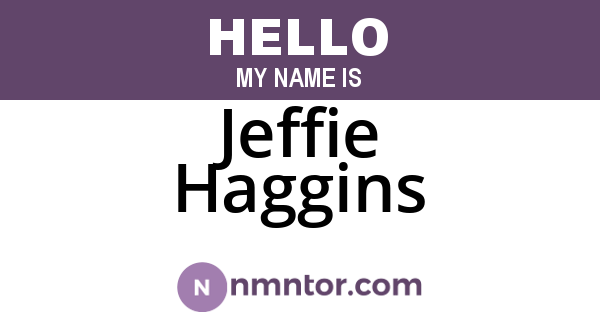 Jeffie Haggins