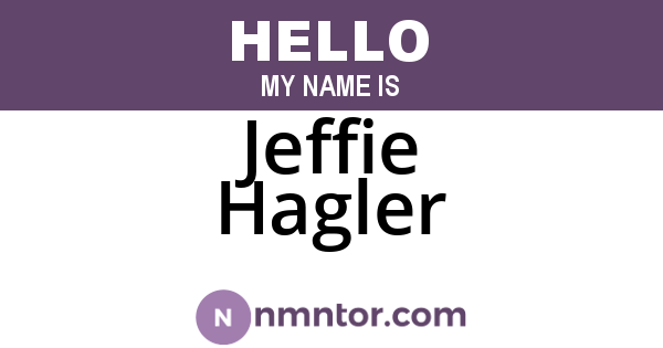 Jeffie Hagler