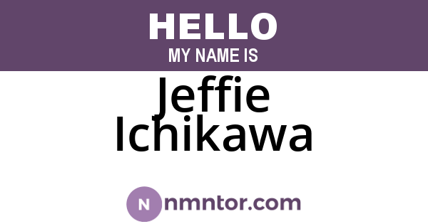 Jeffie Ichikawa