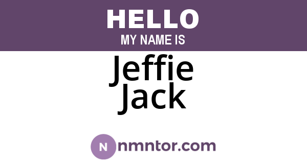 Jeffie Jack