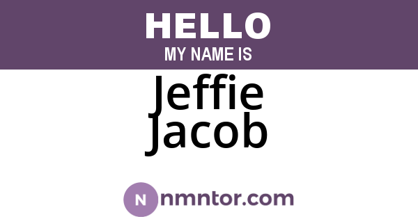 Jeffie Jacob