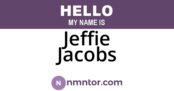 Jeffie Jacobs
