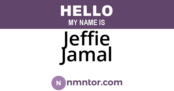 Jeffie Jamal