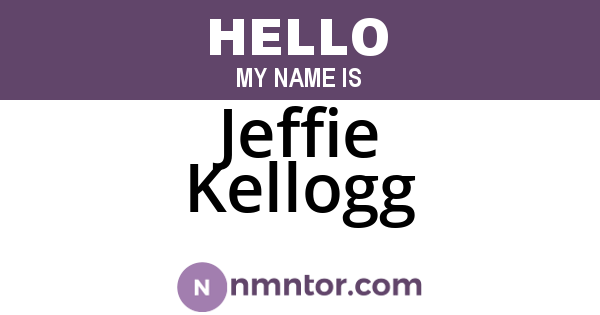 Jeffie Kellogg