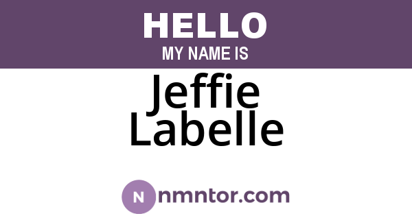Jeffie Labelle