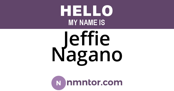 Jeffie Nagano