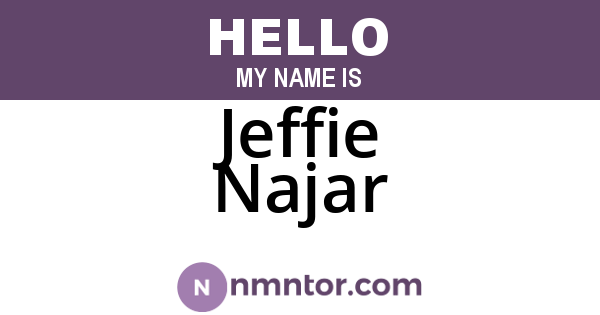 Jeffie Najar