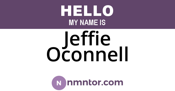 Jeffie Oconnell