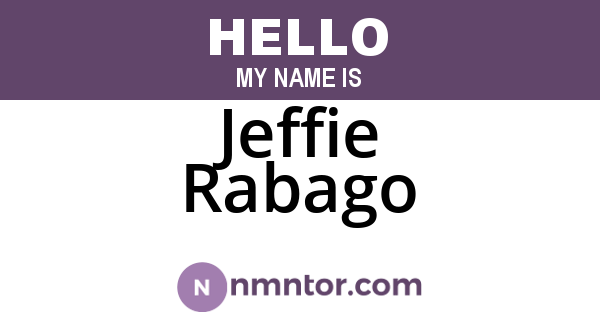 Jeffie Rabago