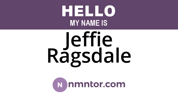Jeffie Ragsdale