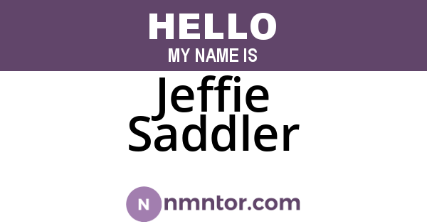 Jeffie Saddler