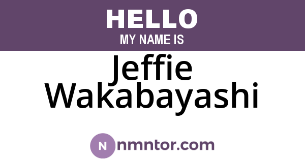 Jeffie Wakabayashi