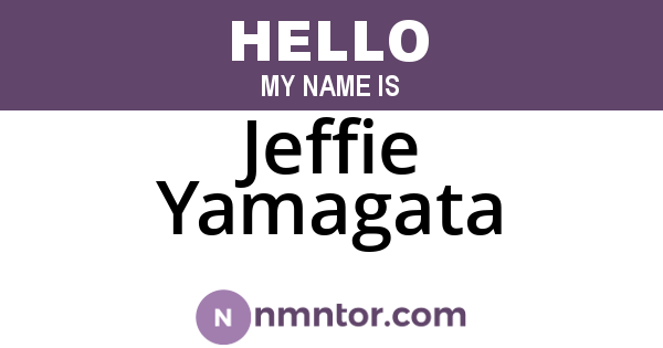 Jeffie Yamagata