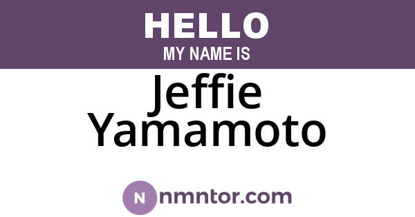 Jeffie Yamamoto