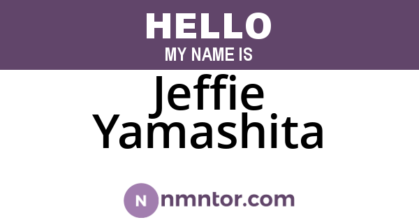 Jeffie Yamashita