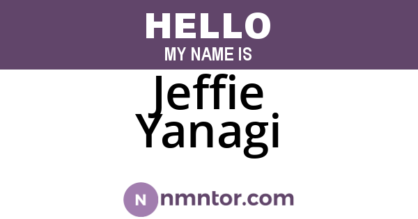 Jeffie Yanagi