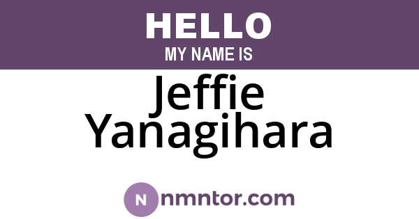 Jeffie Yanagihara
