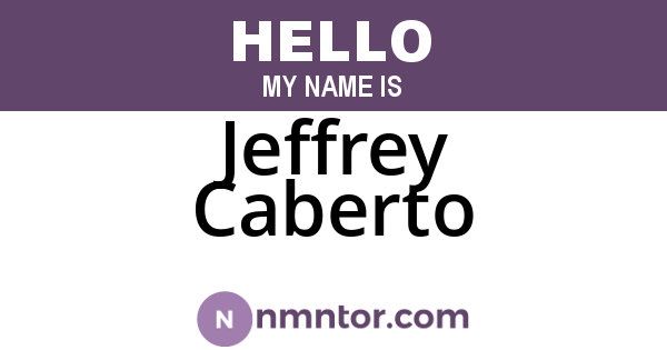 Jeffrey Caberto