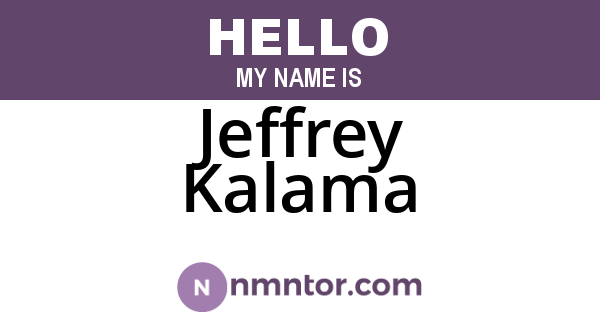 Jeffrey Kalama