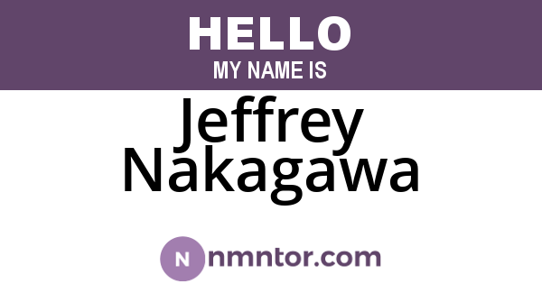 Jeffrey Nakagawa