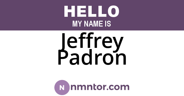 Jeffrey Padron