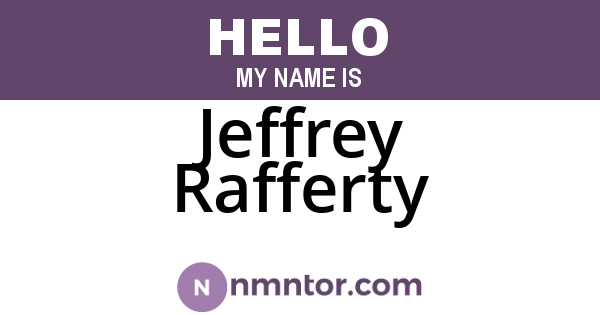 Jeffrey Rafferty