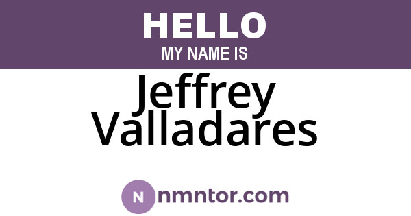 Jeffrey Valladares