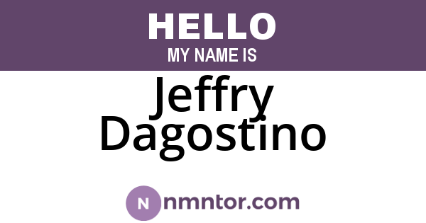 Jeffry Dagostino