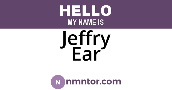 Jeffry Ear