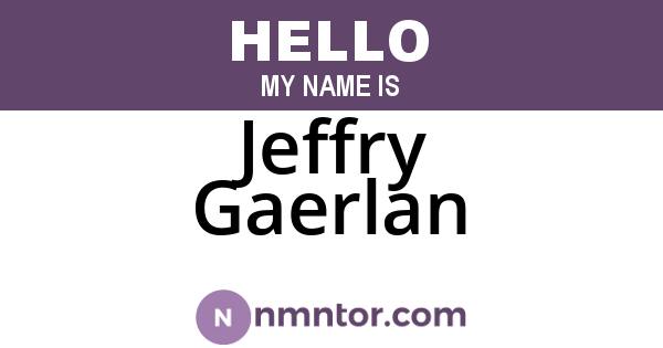 Jeffry Gaerlan