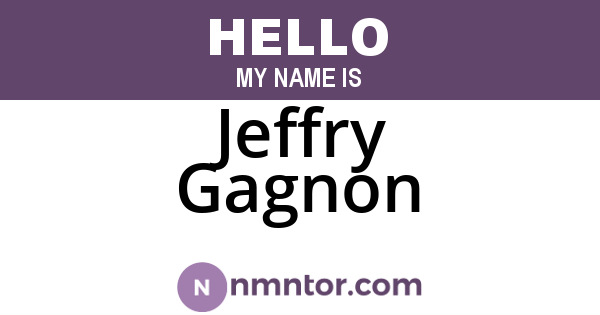 Jeffry Gagnon
