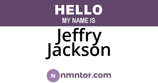 Jeffry Jackson