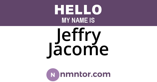 Jeffry Jacome