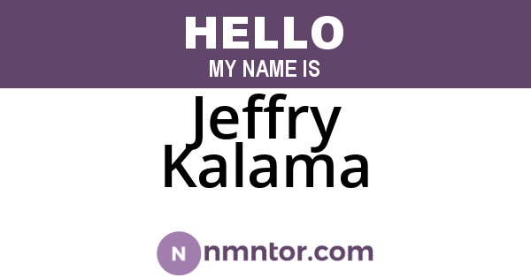 Jeffry Kalama