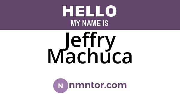 Jeffry Machuca