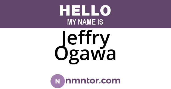 Jeffry Ogawa
