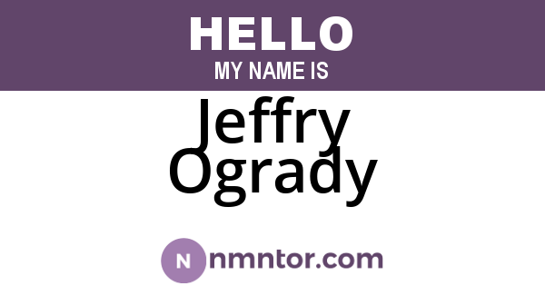 Jeffry Ogrady