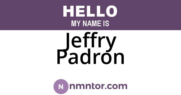 Jeffry Padron