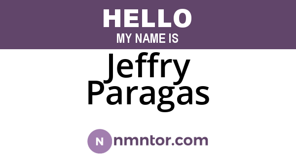 Jeffry Paragas