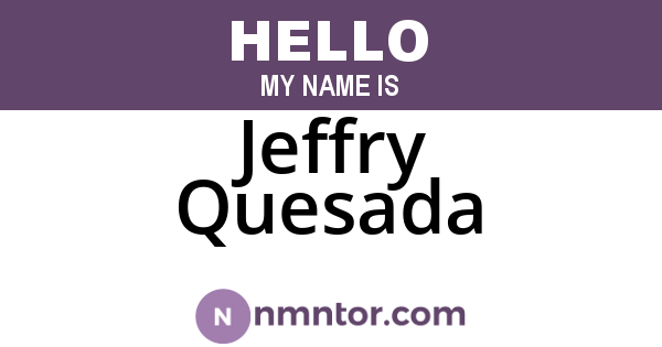 Jeffry Quesada