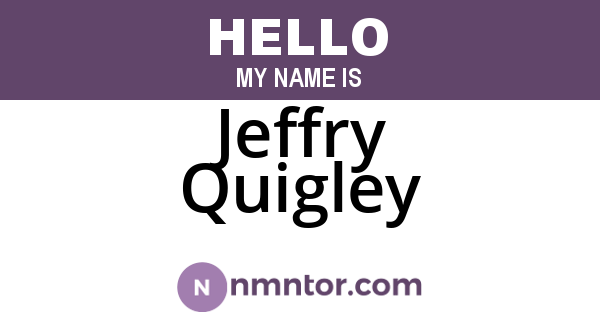 Jeffry Quigley