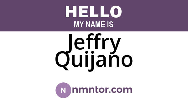 Jeffry Quijano