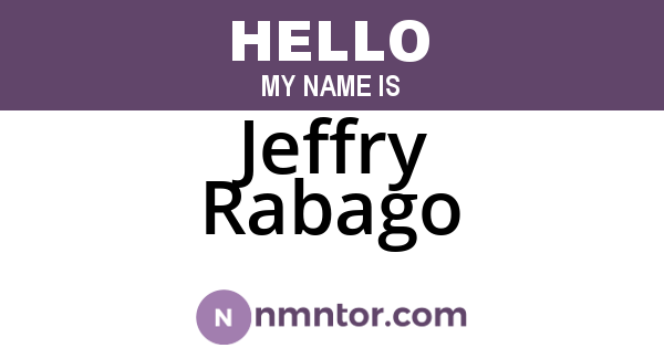 Jeffry Rabago