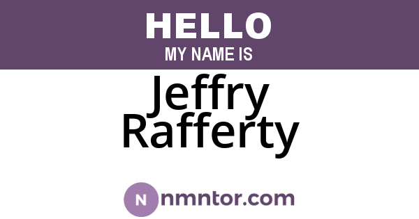 Jeffry Rafferty