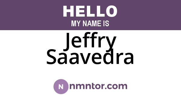 Jeffry Saavedra