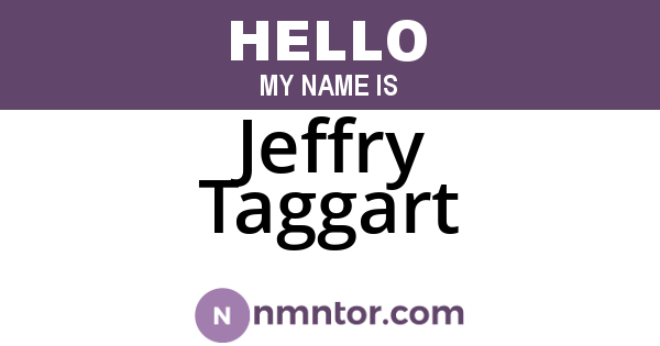 Jeffry Taggart