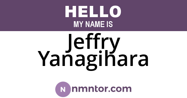 Jeffry Yanagihara