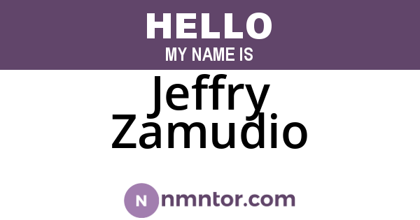 Jeffry Zamudio