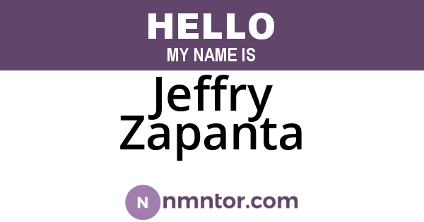 Jeffry Zapanta