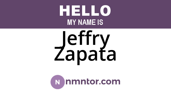 Jeffry Zapata
